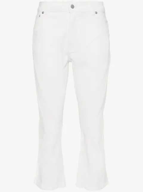 Mugler high-rise cropped jeans