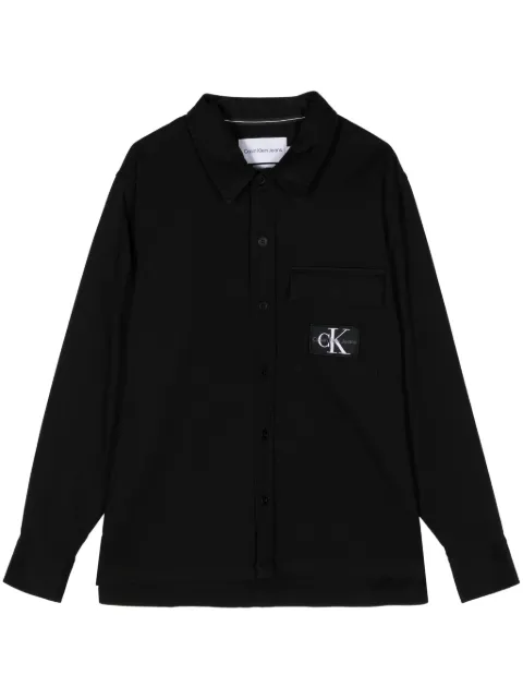 Calvin Klein Utility logo-print buttoned shirt