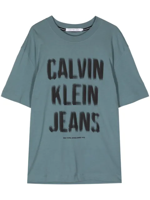 Calvin Klein logo-print cotton T-shirt