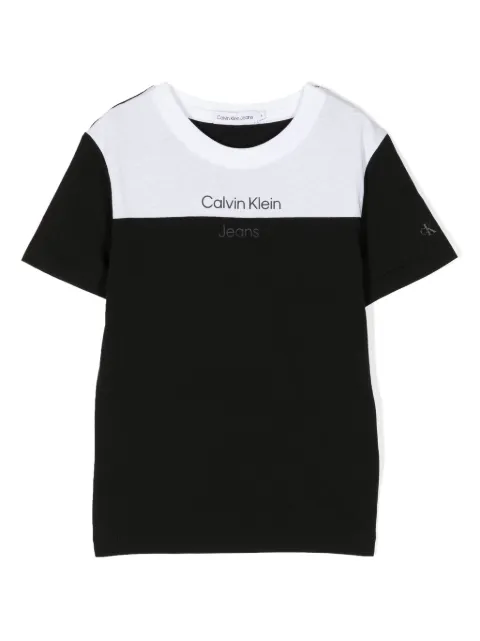 Calvin Klein Kids two-tone panelled T-shirt