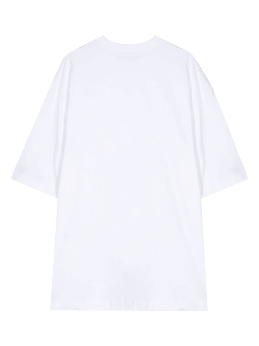 Shop Calvin Klein Disrupted Floral Short-sleeve T-shirt In White