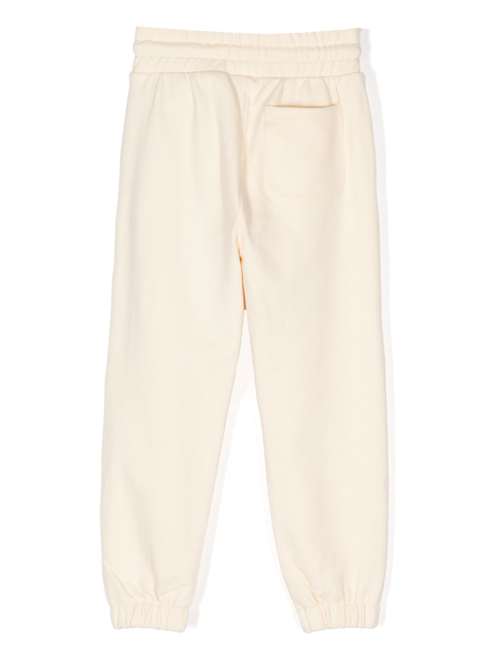 Shop Calvin Klein Logo-embroidered Pleated Track Pants In Yellow