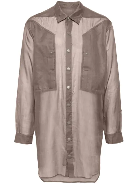 Rick Owens Jumbo sheer shirt