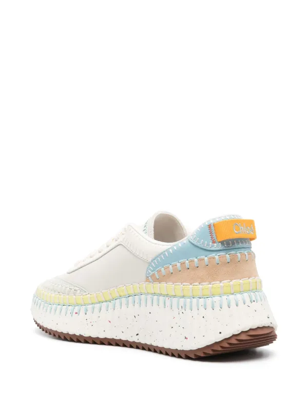 Chloé Nama panelled-design Sneakers | Neutrals | FARFETCH