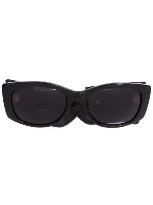 Lunettes de soleil à monture ovale (années 2000) - CHANEL Pre-Owned - Modalova