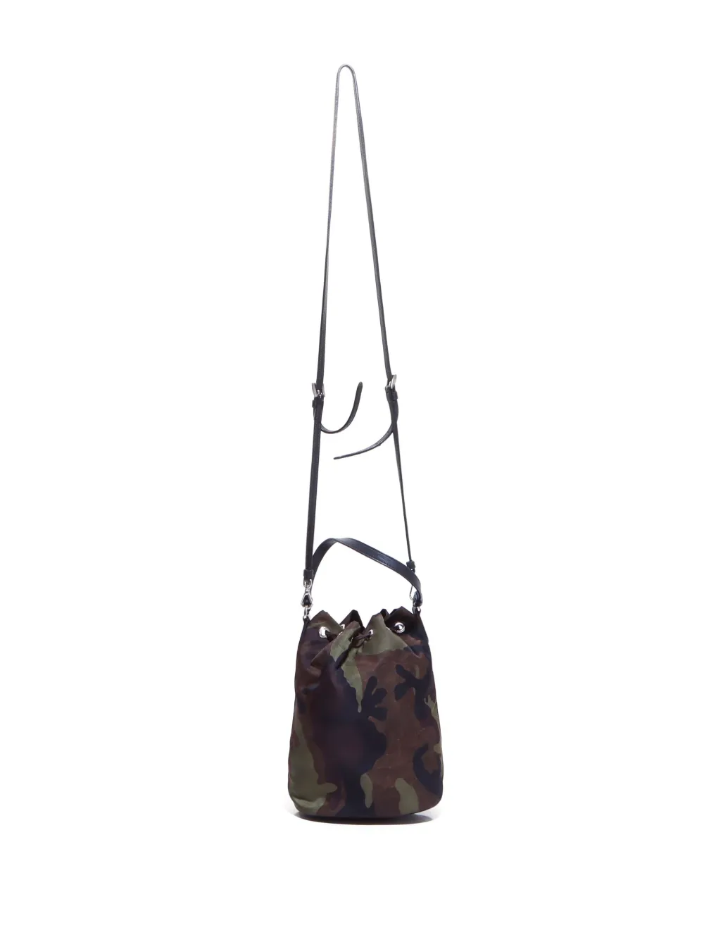 Prada Pre-Owned Handtas met camouflageprint - Bruin
