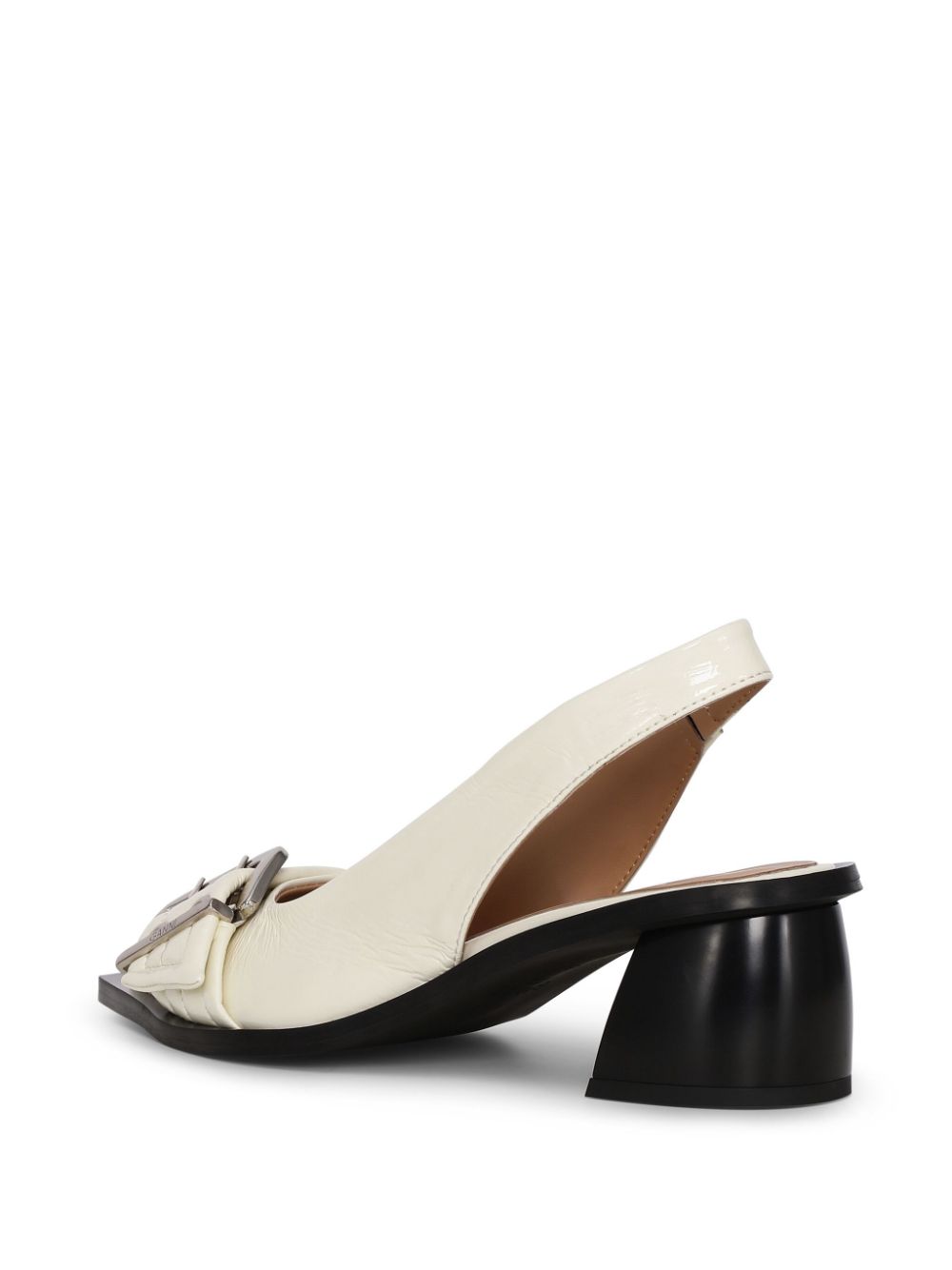 GANNI Slingback pumps met gesp Beige