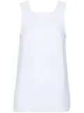 Tibi Pebble Sable crepe top - White