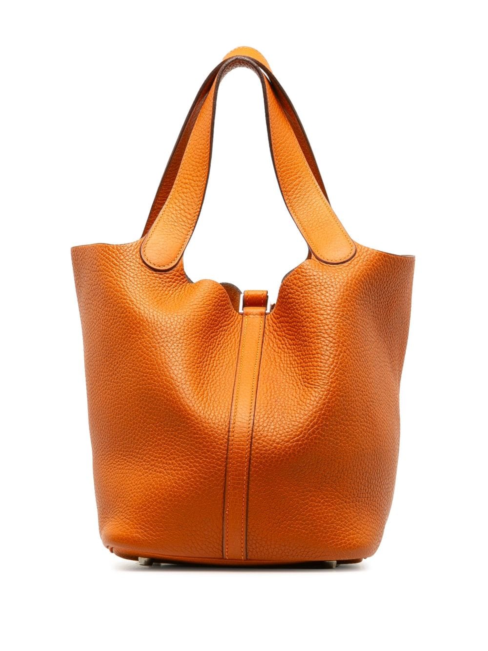 Pre-owned Hermes 2004 Picotin 22 Tote Bag In Orange