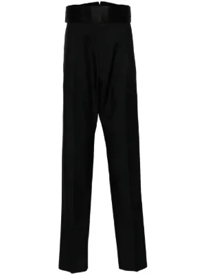 RHUDE Classic straight-leg Trousers | Black | FARFETCH