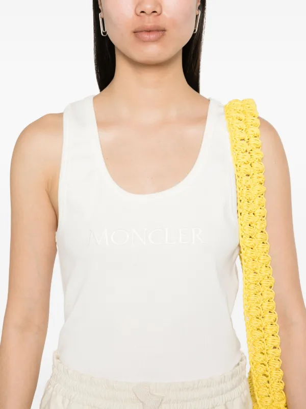 Moncler ロゴ タンクトップ | ホワイト | FARFETCH JP