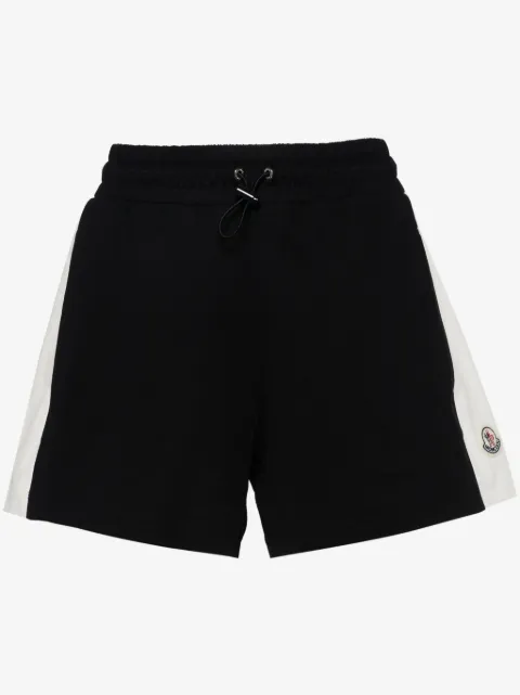 Moncler shorts con motivo de rayas y aplique del logo