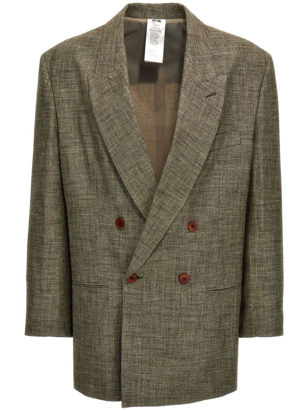 mélange-effect blazer