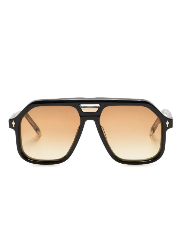 Jacques Marie Mage Casius Pilot-frame Sunglasses in Black