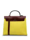 Hermès Pre-Owned 2017 Pre-Owned Hermes Toile Herbag Zip 31 Satchel - Yellow