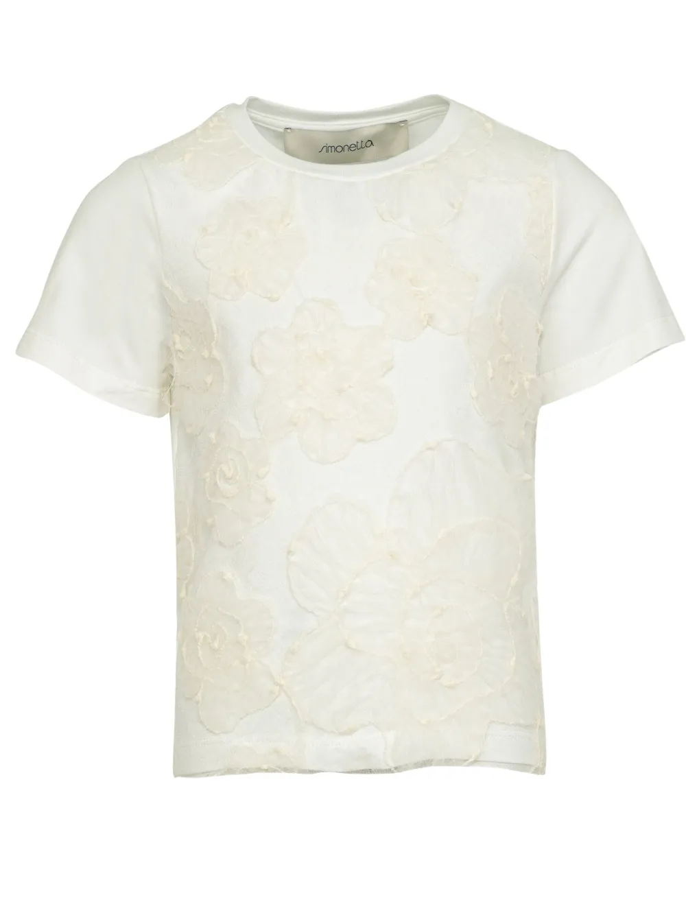 Simonetta floral-appliqué T-shirt | Girls T-Shirts | Image 2
