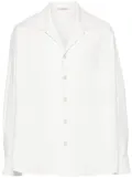 Valentino Garavani rubberized-logo canvas shirt jacket - White