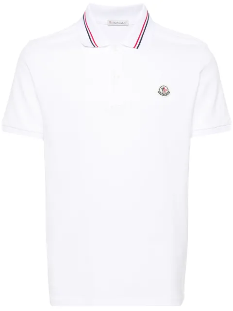 Moncler logo-patch polo shirt