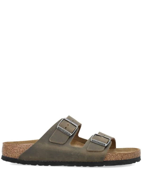 Birkenstock Arizona Oiled Leather Sandals Green FARFETCH IN