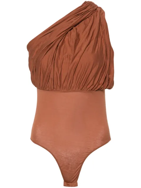 Rick Owens one-shoulder draped bodysuit