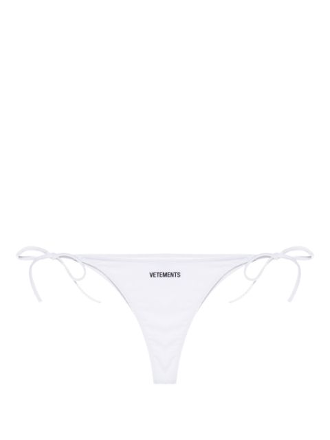 VETEMENTS logo-print bikini bottom