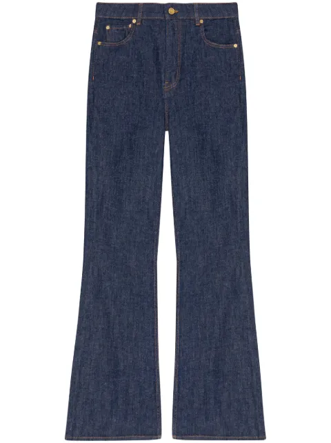 GANNI Schlagjeans mit hohem Bund