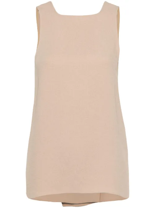 Haut Pebble Sable en crêpe - Tibi - Modalova