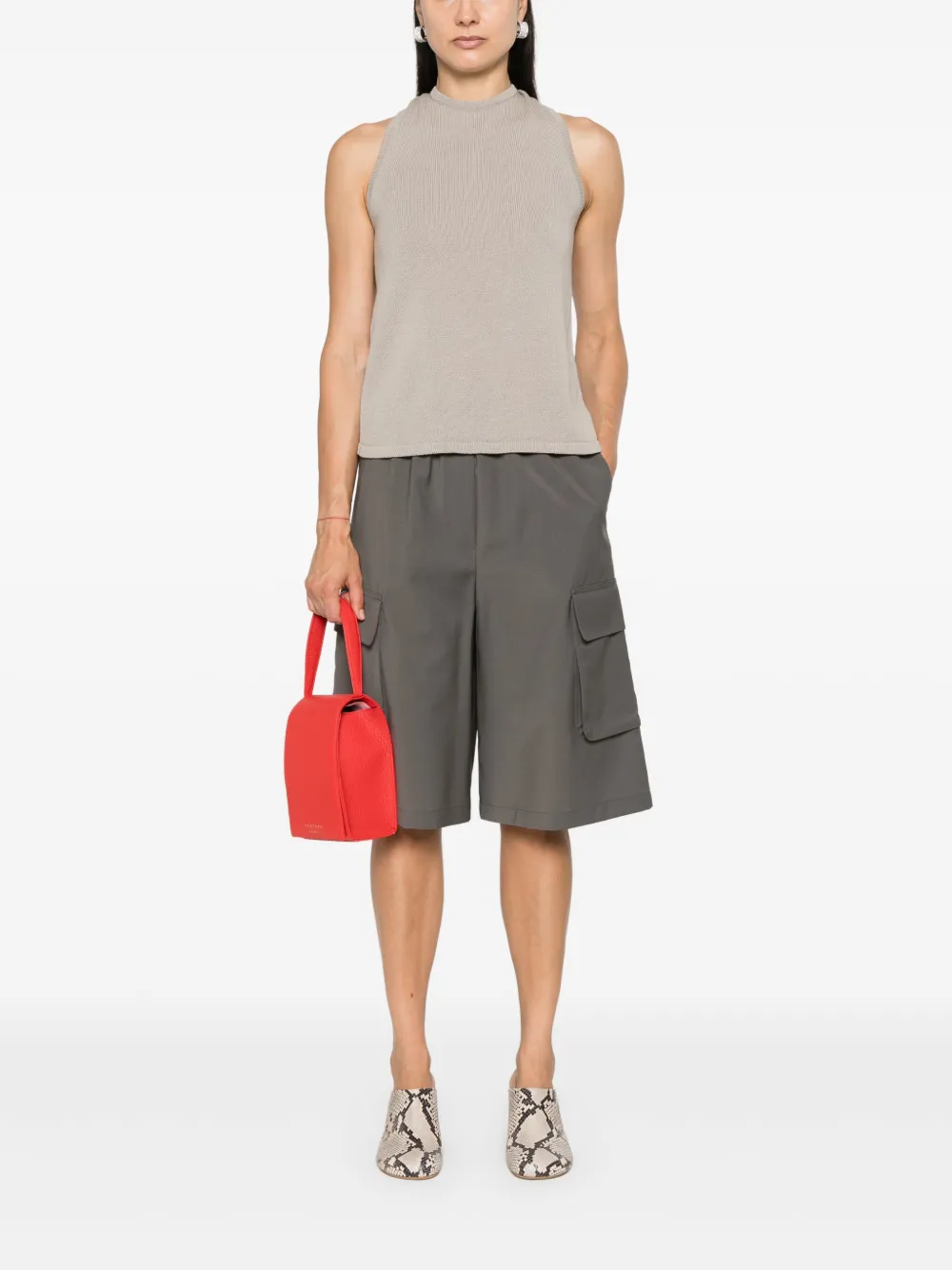 Tibi criss-cross knitted cotton top | Knitted Tops | Image 2