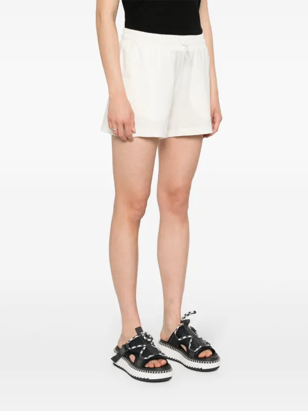 ショートパンツ Moncler Relaxed-Fit White Shorts With Elastic Waistband Moncler Relaxed-Fit White With Elastic Waistband | THE LIST