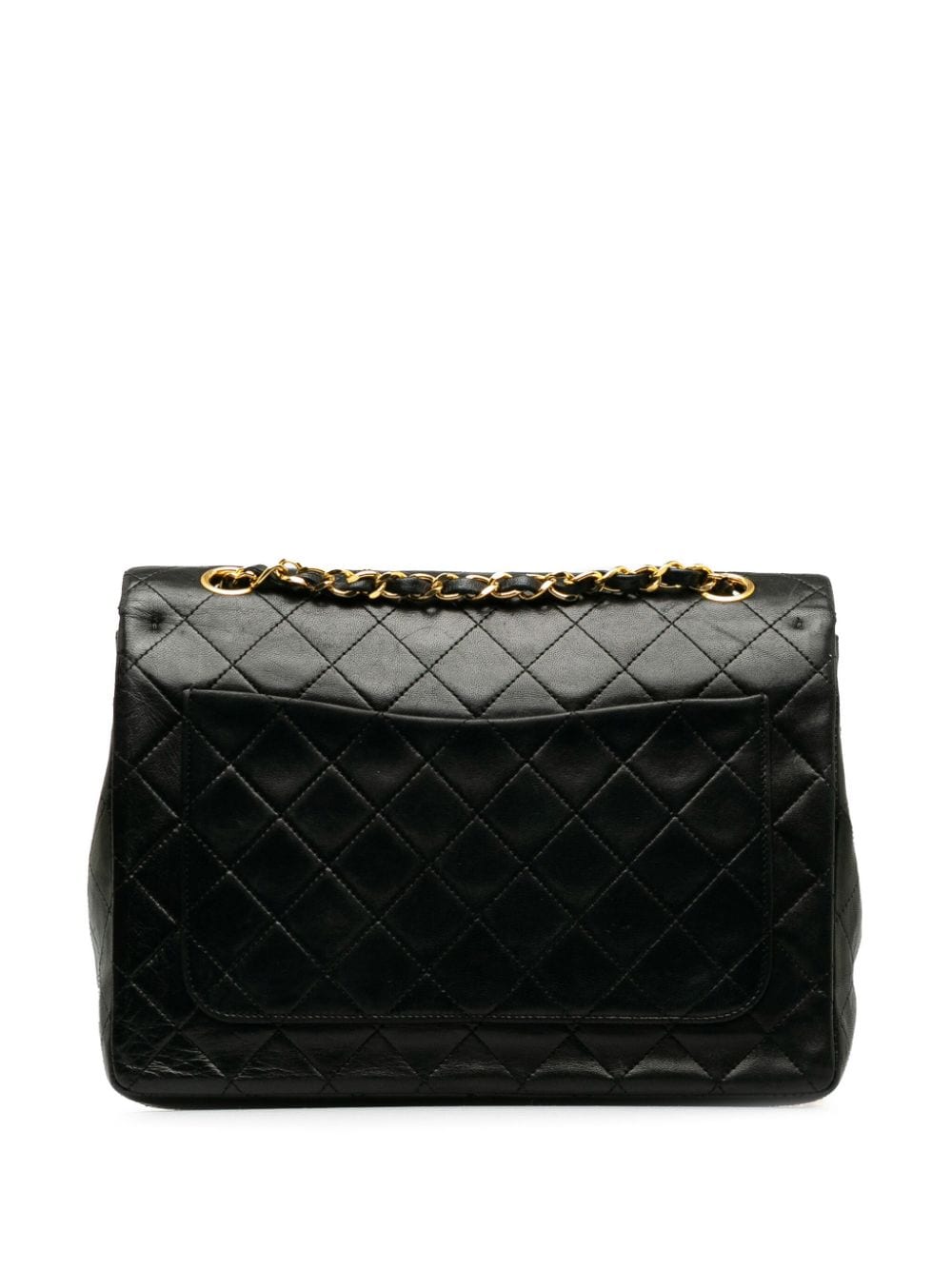 CHANEL Pre-Owned 2010-2011 maxi Double Flap shoulder bag - Zwart