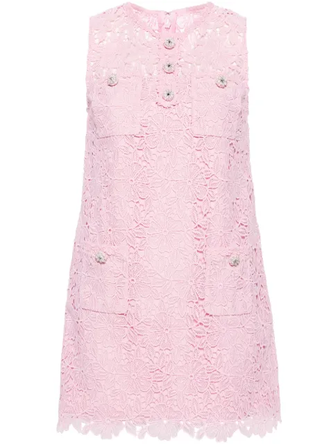 Self-Portrait A-line lace minidress