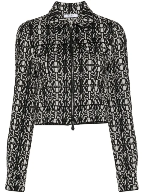 Max Mara Tony monogram-pattern cropped jacket