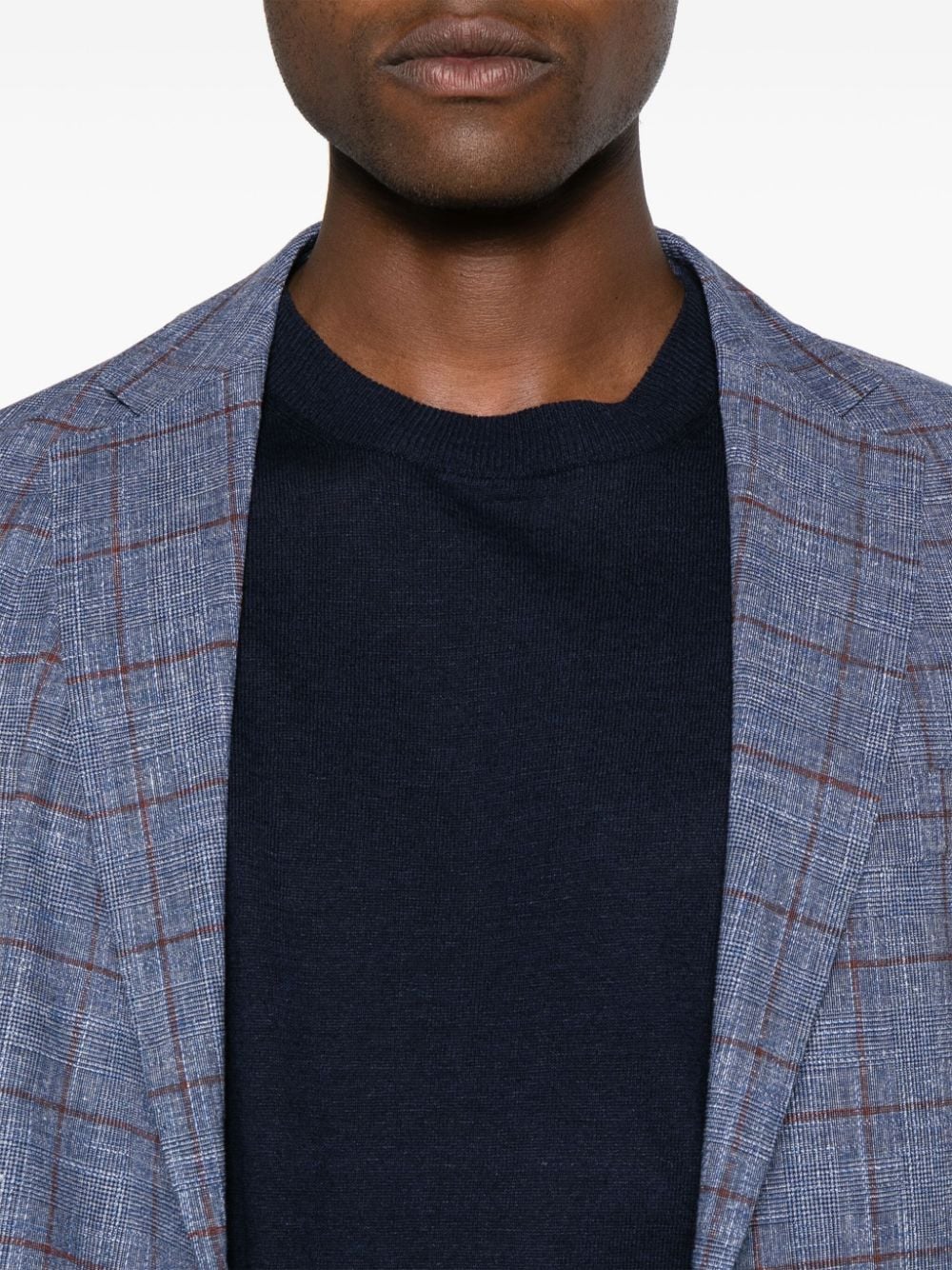 Brunello Cucinelli Blazer van linnenblend Blauw