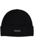 Fear Of God logo-appliqué cashmere beanie - Black
