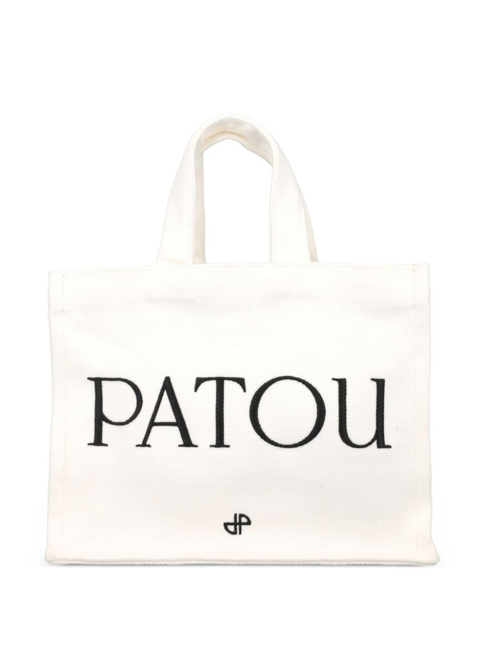 Shop Patou Small  Canvas Tote Bag In Neutrals
