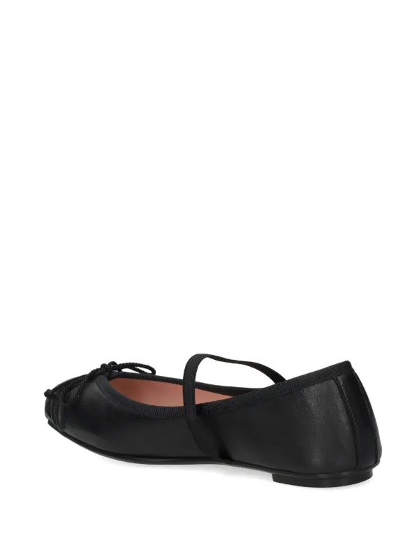 Leather Cute Black Ballet Flats Pretty Ballerinas Kristen Leather
