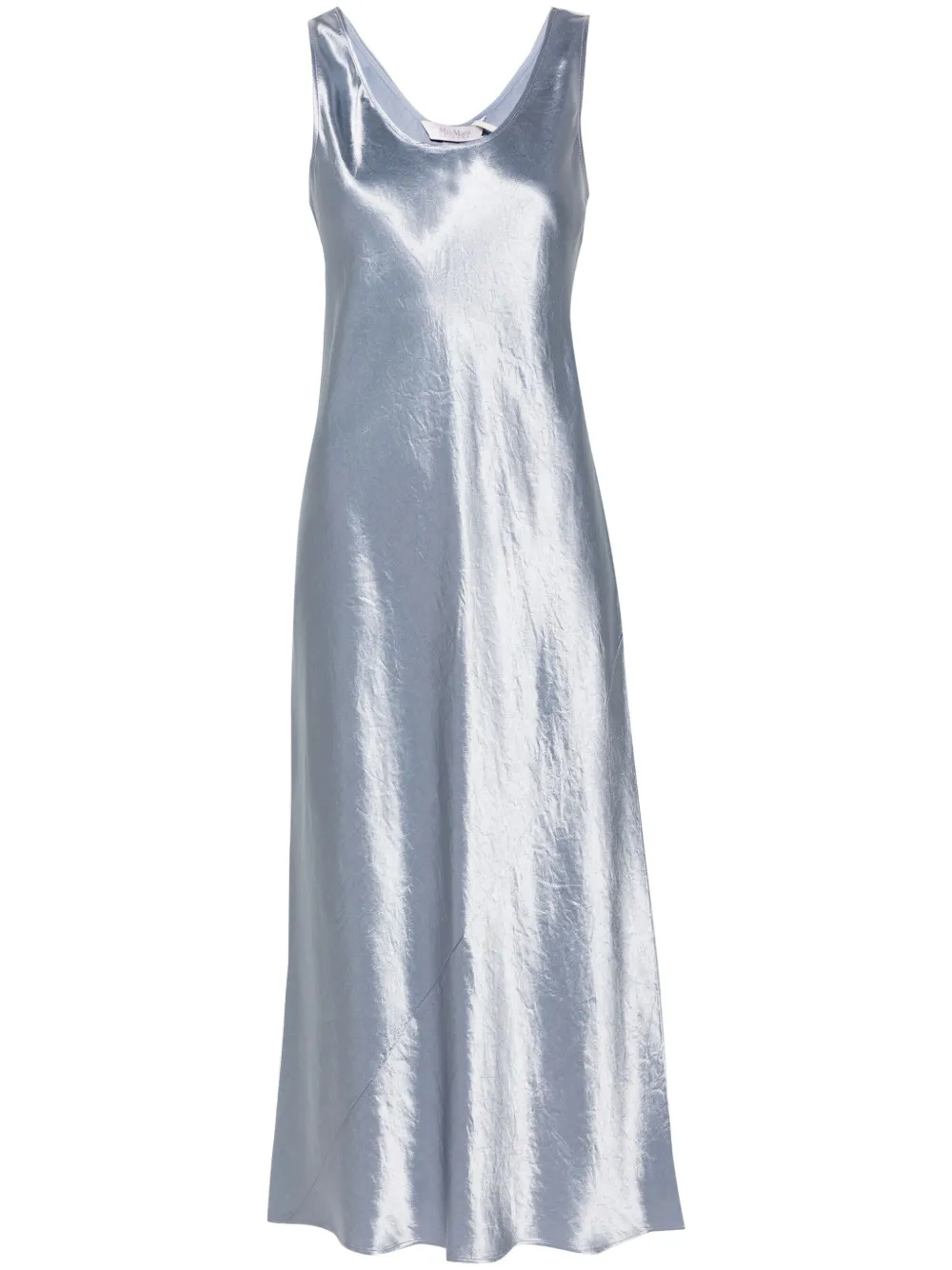 Max Mara Satijnen midi-jurk Blauw