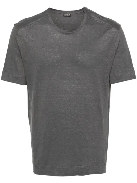 Zegna playera con cuello redondo