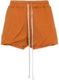 Rick Owens side-slits jersey shorts - Orange