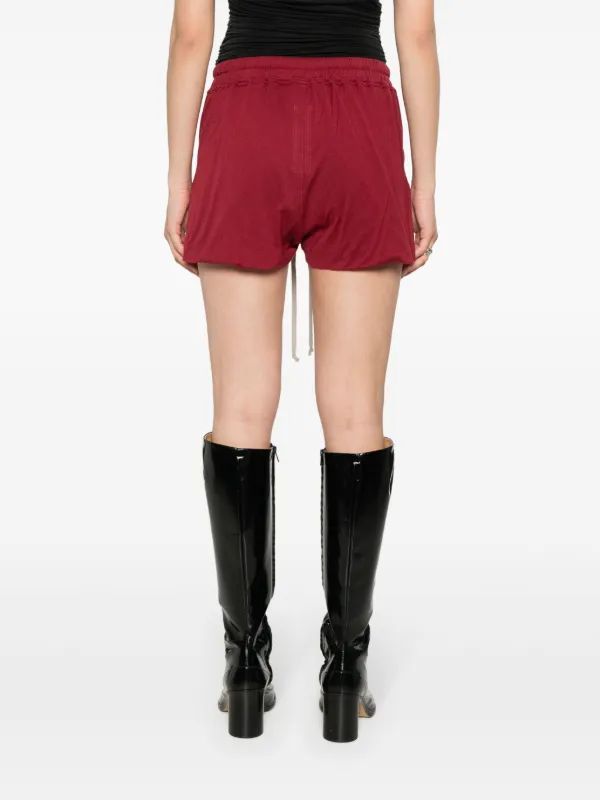 Rick Owens サイドスリット ショートパンツ | レッド | FARFETCH JP