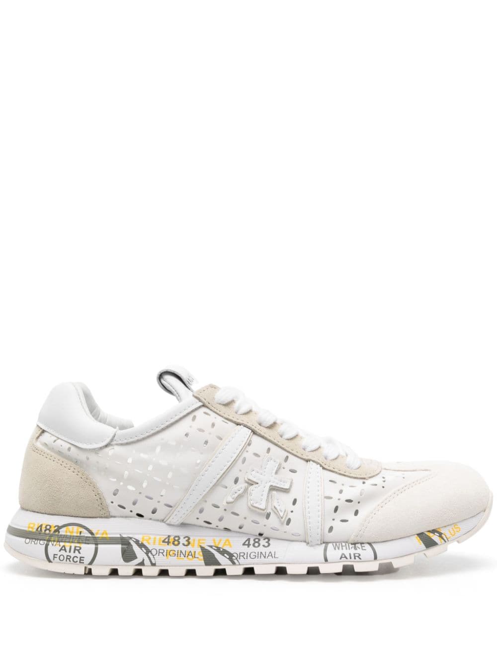 Premiata Lucy 6669 perforated sneakers White