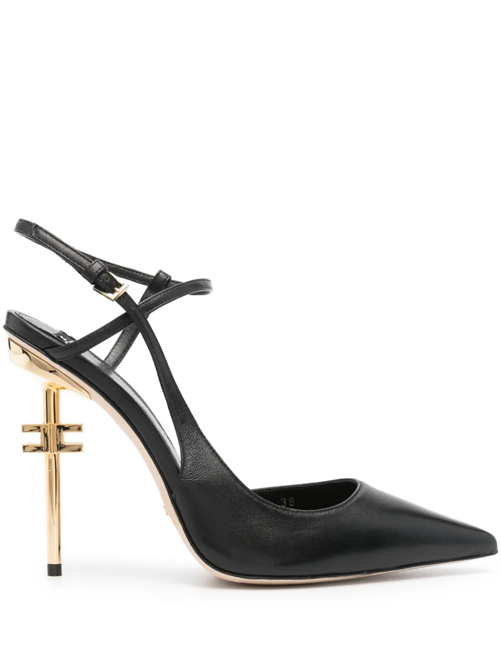 Elisabetta Franchi 120mm leather pumps Black