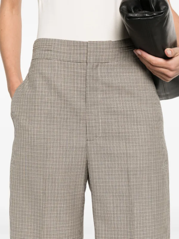 ショートパンツ VICTORIA BECKHAM Women Shorts  Burmudas 1125WTR006059AALMON Victoria Beckham houndstooth-pattern Tailored Shorts | Brown