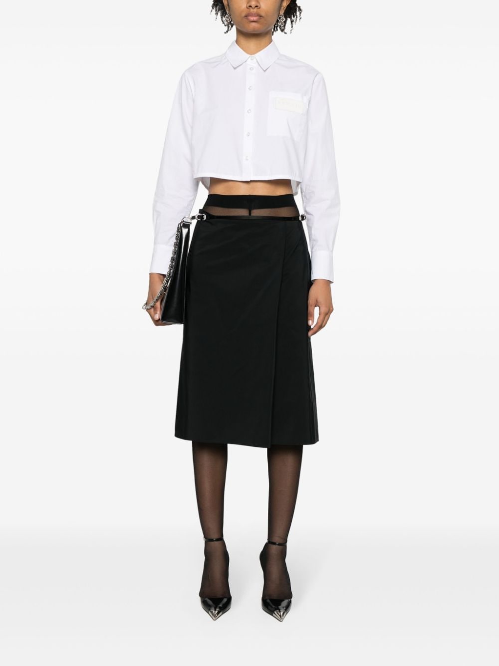 Image 2 of Givenchy Voyou taffeta wrap skirt