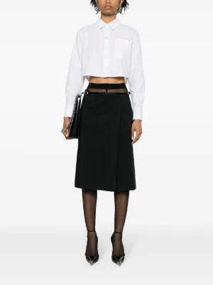 スカート GIVENCHY Woman Skirt White BW40XW4ZPN 100 Long Pleated Skirt | GIVENCHY | elysewalker