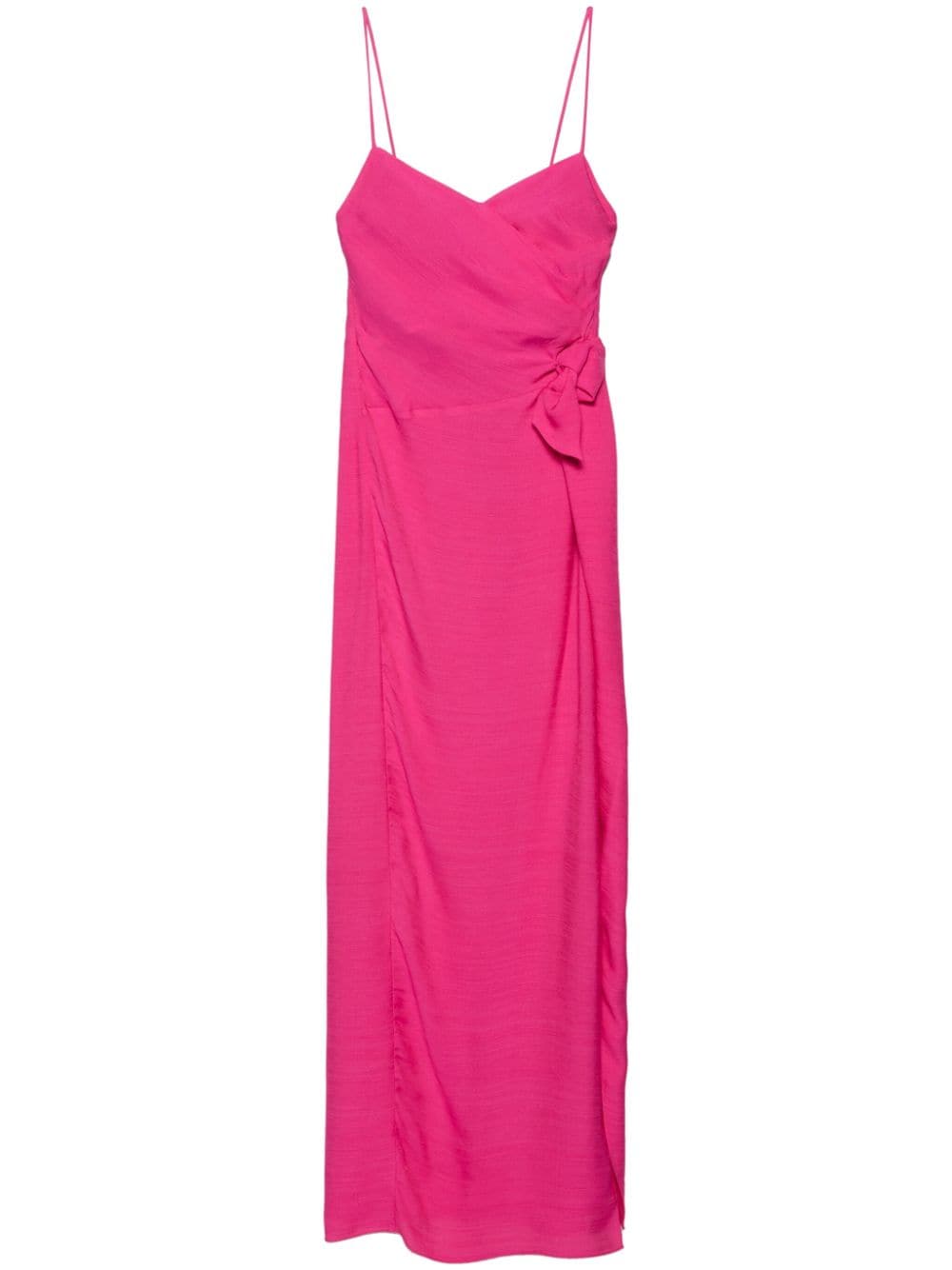 Emporio Armani Knot-detail Dress In Pink