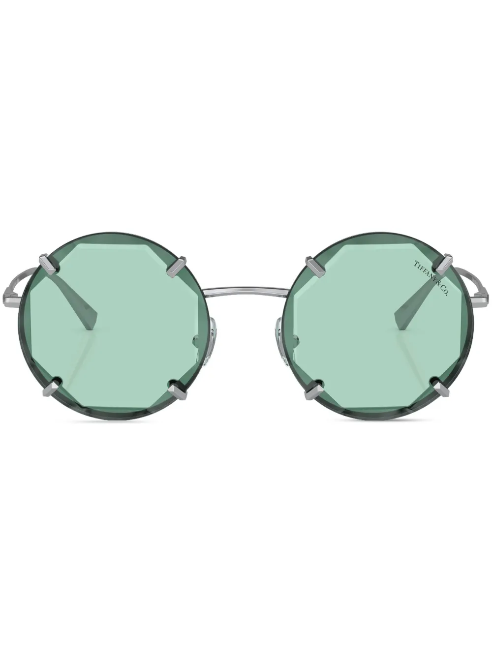 Tiffany & Co Eyewear logo-print sunglasses | Silver | Image 1