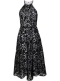 Michael Michael Kors broderie-anglaise belted midi dress - Black