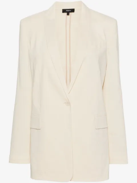 Theory shawl-lapels single-breasted blazer
