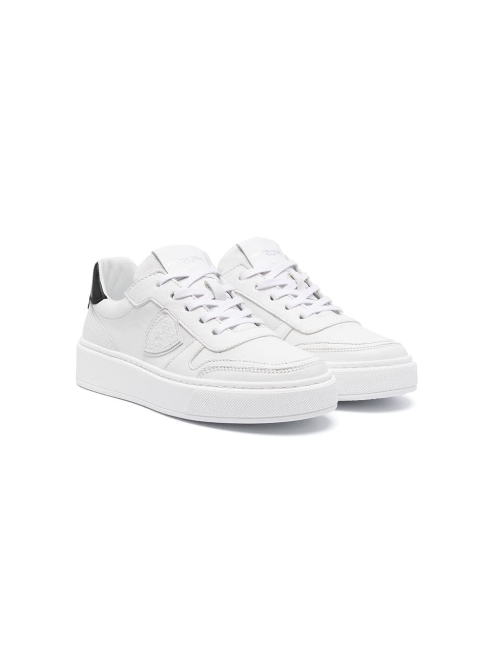 Philippe Model Kids Junior Temple leather sneakers - Weiß